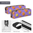thumbnail image 4 of Disketp Yellow Lemon And Orange Estuche de Lápices de Cuero con Cierre, Estuche Compacto para Papelería, Bolígrafos y Accesorios Pequeños, 4 of 7