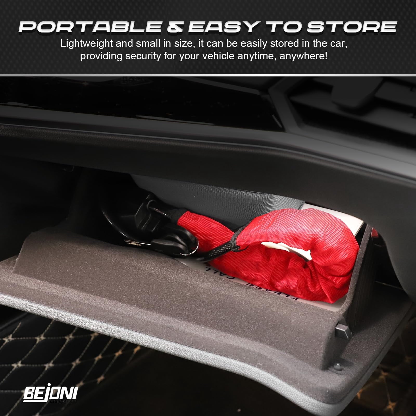 Car Wheel Steering Lock: Heavy Duty Anti Theft Lock With Safety