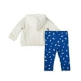 thumbnail image 2 of Christian Robinson x Target Baby Whale Print Hoodie & Bottom Set- (Cream/Blue, 3-6M), 2 of 2