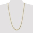 thumbnail image 2 of Real 14kt Yellow Gold 4.75mm Flat Figaro Chain; 30 inch; Lobster Clasp; for Adults and Teens; for Women and Men, 2 of 5