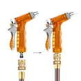 thumbnail image 4 of 2Pcs 3/4" Garden Water Hose Quick Tube Female Connector Adapter Heavy Duty Brass Gold, 4 of 8