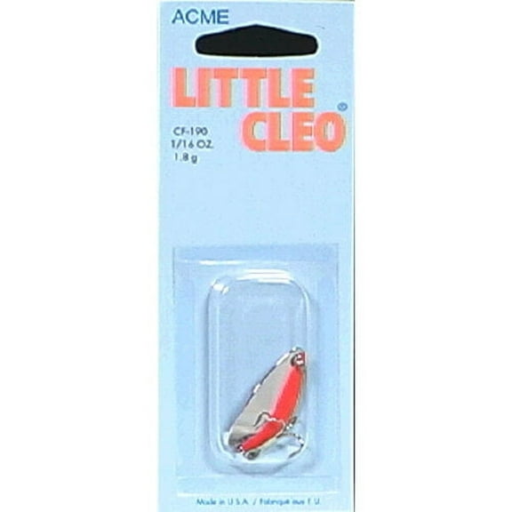 Acme Tackle Little Cleo Fishing Spoon Nickel & Flo Orange 1/16 oz.