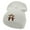 White, variant on Karate Dojo Embroidered 12 Inch Long Knitted Beanie - Heather Grey OSFM