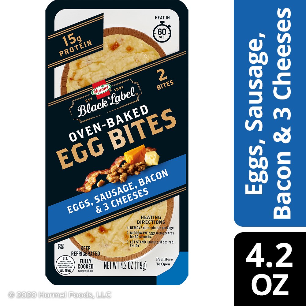 HORMEL BLACK LABEL Egg Bites with Bacon and Sausage, 4.2 Oz Walmart