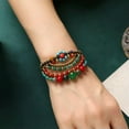 thumbnail image 4 of K-KED Ethnic Style Woven Bracelet Multi-Layered Bohemian Style For Women-Multicolor Agate Crystal, 4 of 9