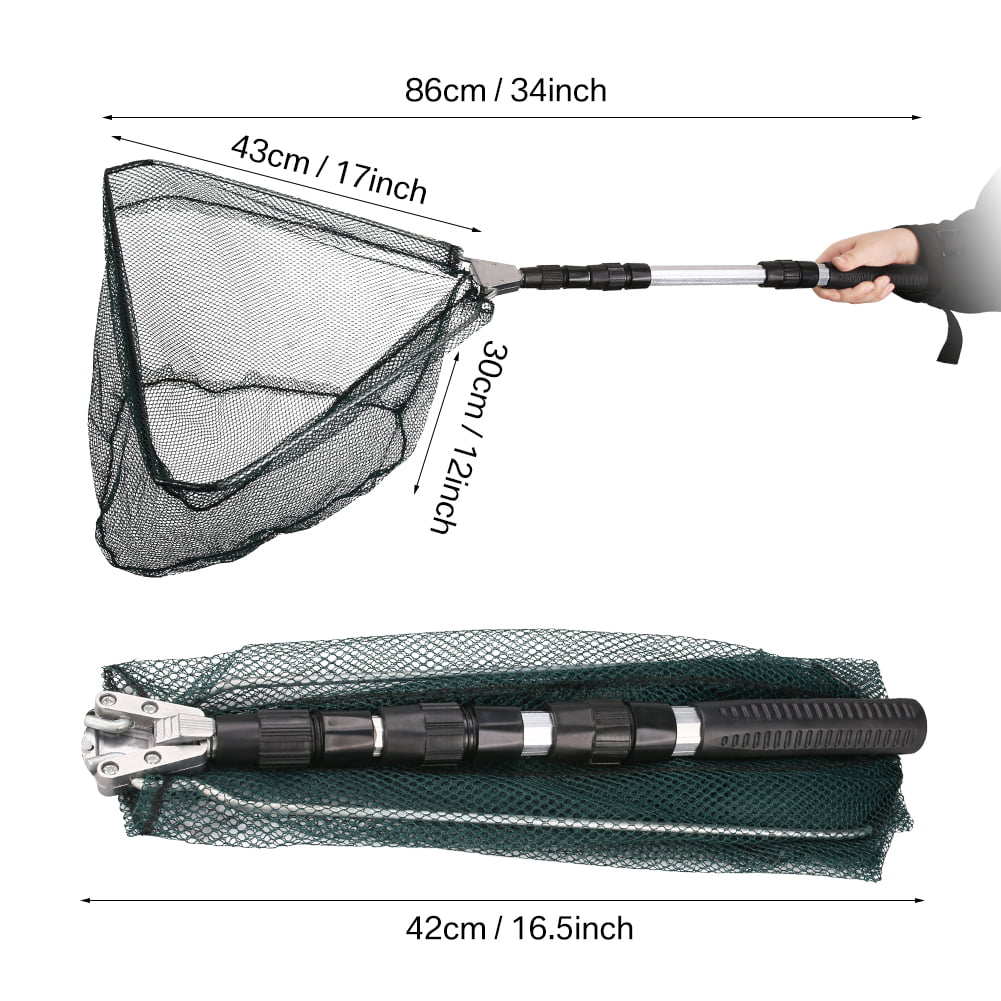 Telescoping Fishing Landing Net Extendable Pole Handle Reaches 59in Perfect  for Catching Bait And Fish Accessories - AliExpress