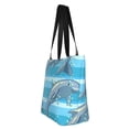 thumbnail image 4 of Fotbe Dolphin Pattern Beach Tote,Shoulder Handbag,Spacious Tote Bag,Lightweight Travel Bag,Versatile Shopping Bag, 4 of 9