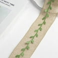 thumbnail image 3 of BalsaCircle 67 feet Olive Green Leaf Satin Ribbon Trim Artificial Vines Leaves, 3 of 8