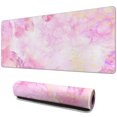 thumbnail image 1 of Rose Gold Marble Design Desk Mat - Large & Cute Pink Mouse Pad for Your Office, 1 of 7
