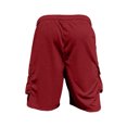 thumbnail image 7 of Mens 2 Piece Outfit Crew Neck Short Sleeve Ligjtweight Drawstring Shorts Summer Solid Color Set With Large Pockets Wine L, 7 of 7