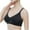 Black, variant on Cotton Bras Women Padded Bra Feature V-Neck Nursing Bra Style W-106 Black M