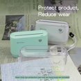 thumbnail image 4 of Thermal Printer Protective Case, PeriPage Transparent Protective Case Cover with Portable Hand Rope for A9/A9s/A9 Pro/Q9s Mini Pocket BT Thermal Printer Label Maker, 4 of 8