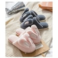 thumbnail image 5 of Women's  Cartoon  Fuzzy House Cute bunny ears  Foam Slippers, Furry Faux Fur Lined Bedroom Shoes for men and women, 5 of 8