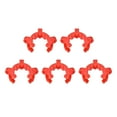 thumbnail image 5 of Uxcell Plastic Mounting Clamp Lab Joint Clip for 29/26 or 29/42 Glass Taper Joints Red 5 Pack, 5 of 5