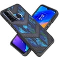 thumbnail image 2 of DALUX MetKase Hybrid Slim Phone Case Cover Compatible with Metro TCL 20 XE (2021) 6.52 inch - Blue Camo Badge, 2 of 3