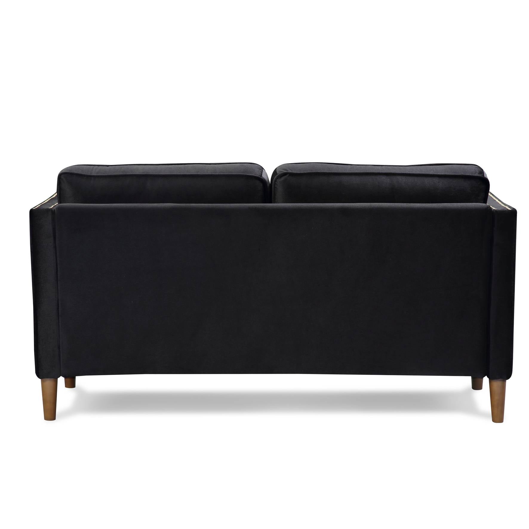 black 2 person couch