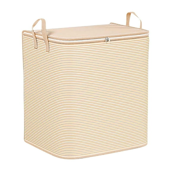 Hovmgk Striped Clothes Bag, Quilt Storage Tote, Large Capacity, Fashionable Stripe, Sturdy Zipper – Ideal for Wardrobes, Moves, Suitable for Families, Movers