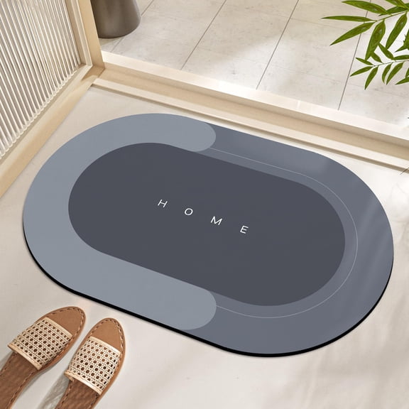 Super Absorbent Bath Mat Quick-Drying Thin Bathroom, Easy To Clean Shower Rug for Bathtub
