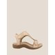 thumbnail image 1 of Sandalias Deportivas Planas Apoyo para Mujeres Viajes Al Aire Libre (beige 8), 1 of 2
