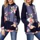 thumbnail image 1 of Sudadera con Capucha Floral Manga Larga Moda Casual Apariencia Atractiva Mujer S, 1 of 6