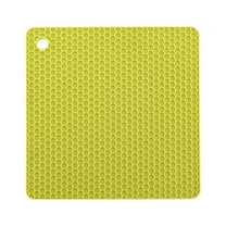 Square Silicone Honeycomb Mats, Heat Resistant Pot Holder Pads for Countertops, Thickened Hot Pad Trivets for Kitchen, Microwave, Dining Table, Stylish Home Decor