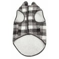 thumbnail image 2 of Pet Life ® 'Black Boxer' Classical Fashion Insulated Plaid Dog Coat, 2 of 10