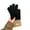 Black, variant on vnanda Winter Outdoor Gloves Stay Warm Stylish with 1 Pair of Unisex Winter Gloves Soft Thick Plush Full Fingers Knitted Color Matching Anti-slip Thickened