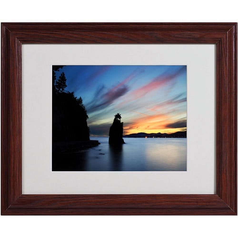 Trademark Fine Art "Siwash Rock" Matted Framed Art by Pierre Leclerc