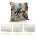 thumbnail image 4 of Chilfamy Watercolor Animal Birds Stand On Tree Branch Throw Pillow Cover Cushion Case Material Decorative White, 4 of 5