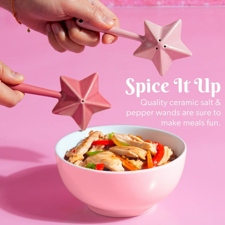 Paris Hilton 2 Piece Star Wand Ceramic Salt and Pepper Shakers