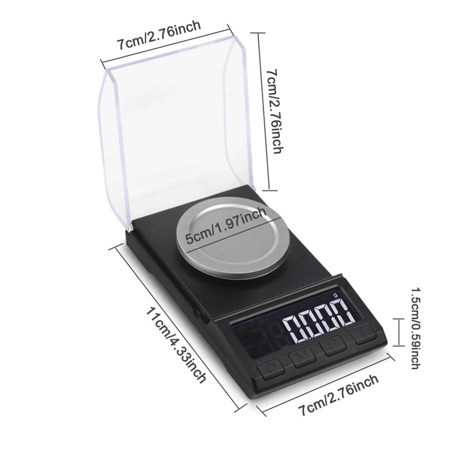 Digital Scale 50g/100g/200g Electronic Weighing Scale LCD Balance 0.001g ,Precise Weight