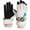 Beige, variant on Ski Gloves Snowboarding Warm Heat Gloves, Windproof Waterproof Driving Gloves for Cold Weather, leather Wrap Outdoor Biking Running Walking Gloves, Gray