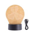 thumbnail image 1 of Lámpara 3D con forma de triple corazón, luces LED multicolores, luz nocturna táctil USB, lámpara de mesa para pareja, noche romántica, San Valentín, día de la madre, regalo, 1 of 6