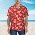 thumbnail image 4 of Goofa Rose Flowers Hawaiian Shirt for Men, Unisex Summer Beach Casual Short Sleeve Button Down Shirts,Aloha Tropical Floral print shirt-Medium, 4 of 9
