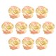 thumbnail image 1 of Uxcell 10-Pack Cabezas de Peonías Artificiales, Cabeza de Rosa de Seda [8cm, Rosa Champagne], 1 of 7