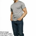 thumbnail image 3 of Fruit of the Loom® Big Men's 4 CREWS TEE 3XL "100% Cotton~Slightly Imperfect"   Black/Gray, 3 of 7