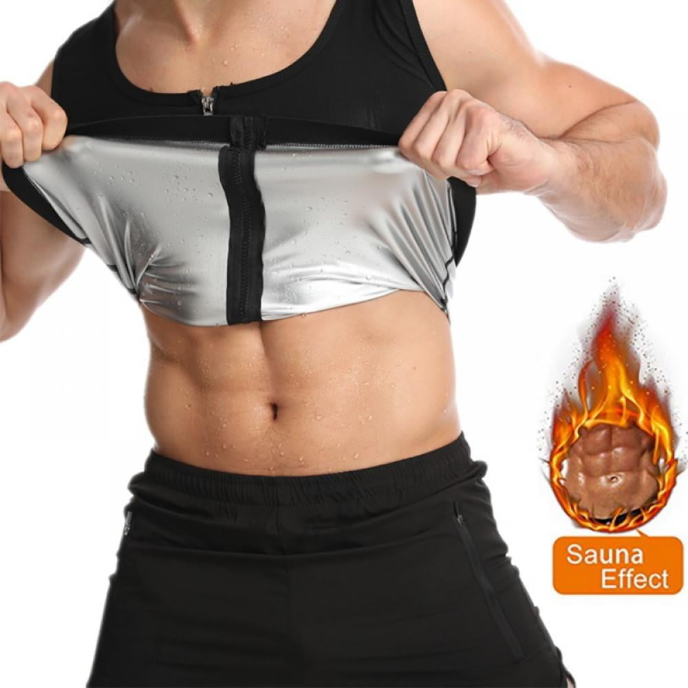 Sweat Shaper Men’s Premium Slimming Shapewear Workout Sauna Tank Top Vest 