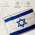 thumbnail image 6 of Elephant Stock Israel Flag Wall Art - Horizontal Canvas Wall Art - Living Room Wall Decor - Flags Canvas - Blue And White Decor - 45" x 30", 6 of 8