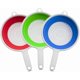 thumbnail image 1 of Collapsible Colander with Handle Space Saving Heavy Duty Kitchen Strainer Foldable Assorted Color Food Grade Silicone Drain Basket for Draining 3Pcs, 1 of 5