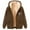 Brown, variant on Lovzfmll Fleece-Lined Graphic Hoodie for Men, Long Sleeve Zip Cardigan Sweatshirt Jacket, Warm and Stylish for Winter Gray, L