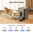 thumbnail image 5 of 2L with video automatic cat feeder, intelligent timed and quantitative feeding, cat, dog and pet feeding bowl controlled by APP, 5 of 7