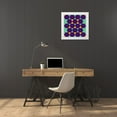thumbnail image 3 of Homawoo, Richard 26x26 White Modern Wood Framed Museum Art Print Titled - Hexagon Pattern-18, 3 of 4