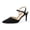 Black, variant on Pennysue Women Heels Pointed Toe Slingback Adjustable Strap Wedding Party Dress Pumps