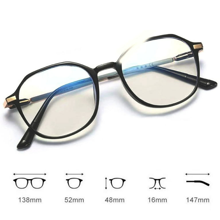 Korean Retro Alloy Glasses Frame Girl Ins No Makeup Plain Glasses Men Light Eyewear  Cute Decorative Computer Glasses