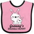 thumbnail image 3 of Inktastic Grammys Snuggle Bunny Easter Girls Baby Bib, 3 of 4