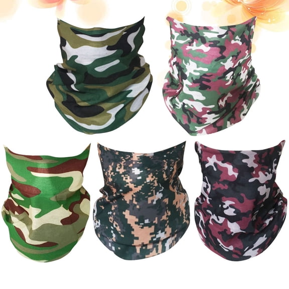 Soimiss 5Pcs Riding Neck Cover Versatile Bandana for Sports and Casual Use