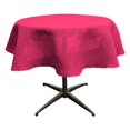 thumbnail image 1 of LA Linen TCBurlap51R-Fuschia Round Dyed Natural Burlap Tablecloth, Fuchsia - 51 in., 1 of 3