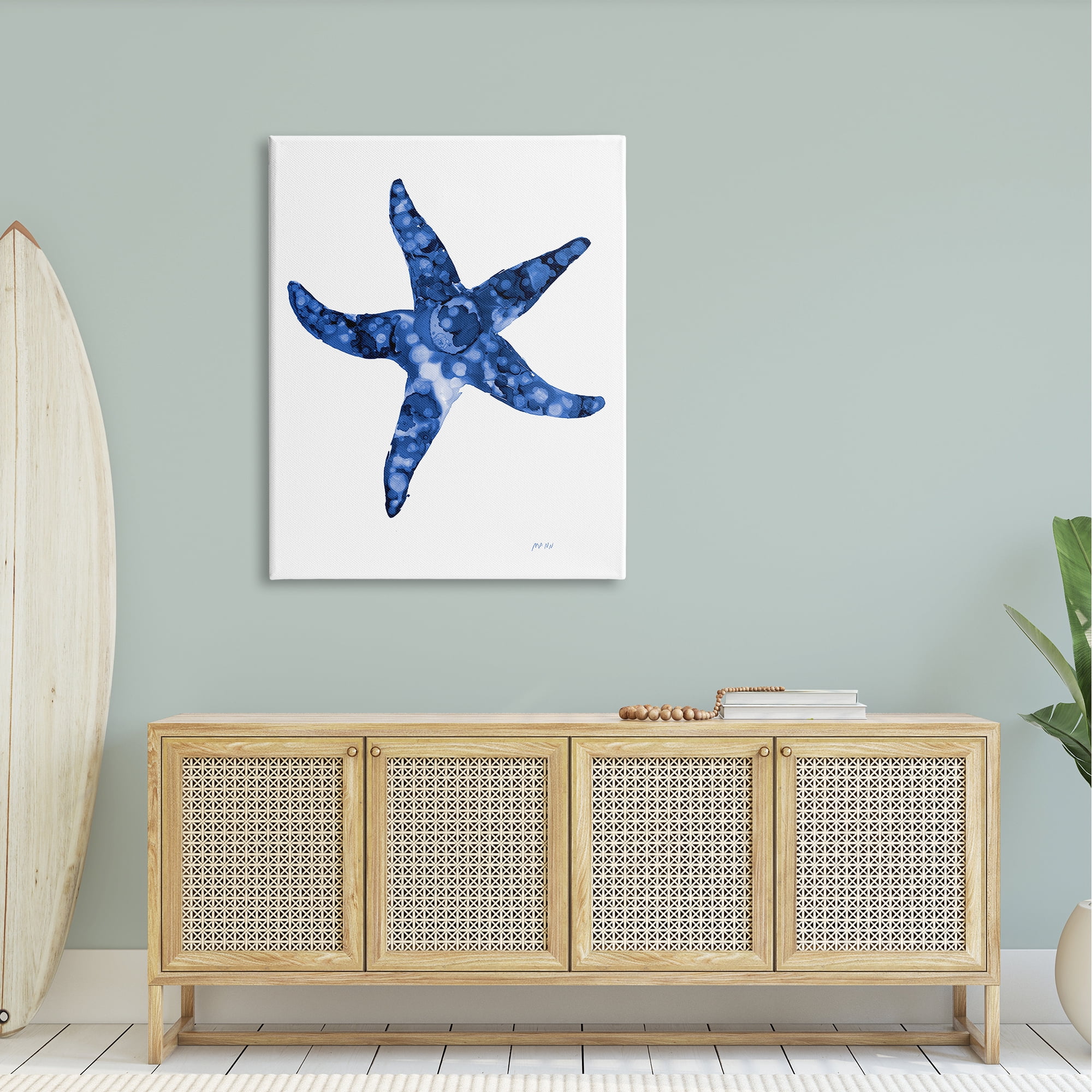 Stupell Industries Casual Starfish Beach Ocean Sea Life Painting Painting Gallery Wrapped Canvas Print Wall Art, Design by Patti Mann