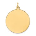 thumbnail image 1 of Pendentif Breloque Disque Circulaire Gravable en Or Jaune 14k Calibre 0,035 Rond Uni, 1 of 6