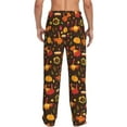 thumbnail image 3 of Daiia Thanksgiving Turkey Men's Sleep Pant with Pockets and Drawstring,Pajama Pants-Large, 3 of 9